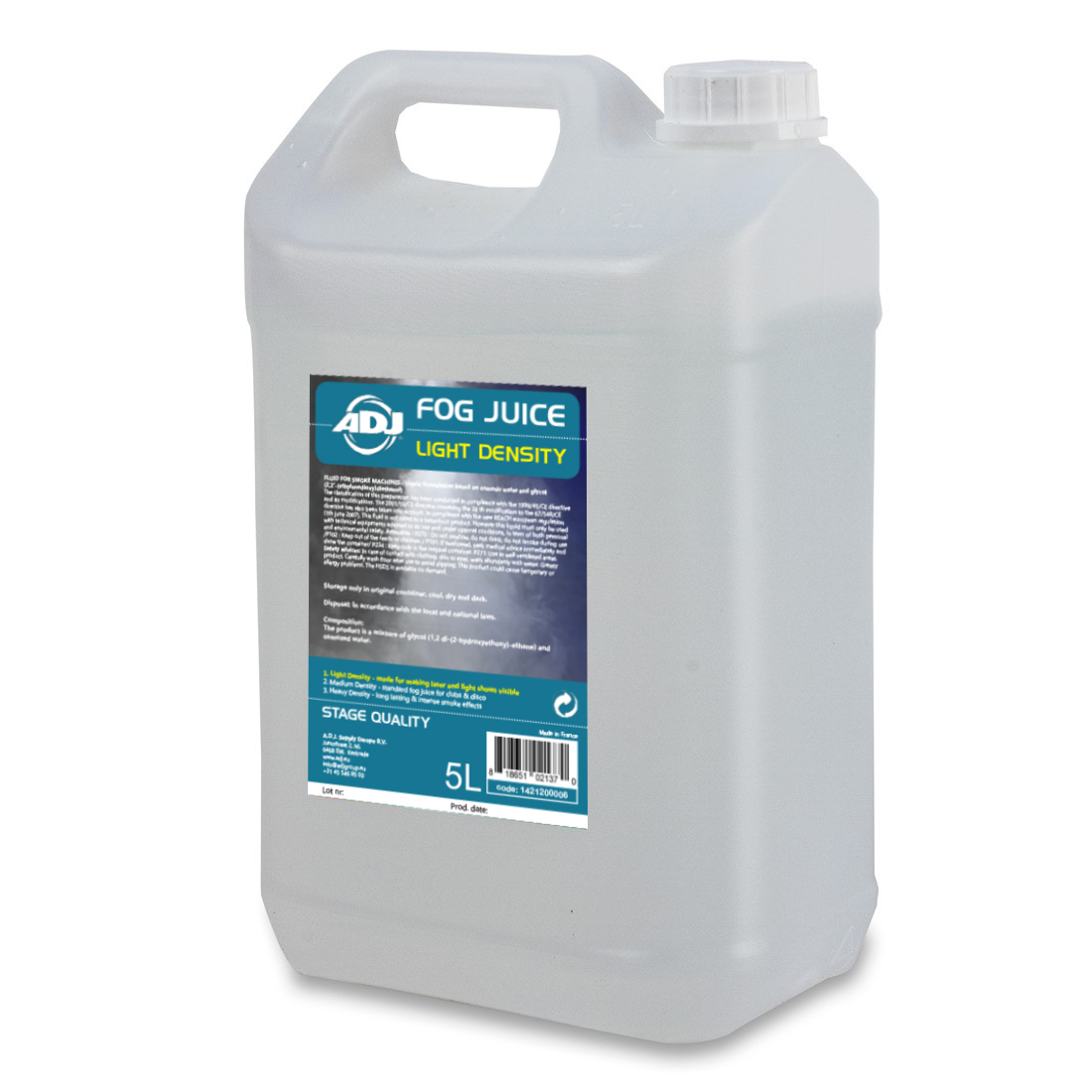 ADJ Fog juice 1 light -5 Liter Glycol als Träger
