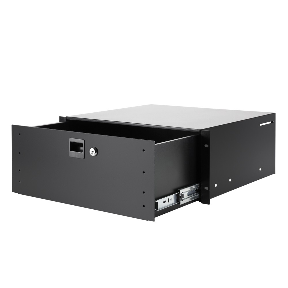 ADAM HALL 19" Parts 87404 ALU - 19" 4HE Rackschublade mit Schloss, Aluminium