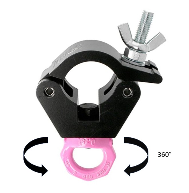 DOUGHTY T57204 Doughty Hanging Clamp – 750Kg Black