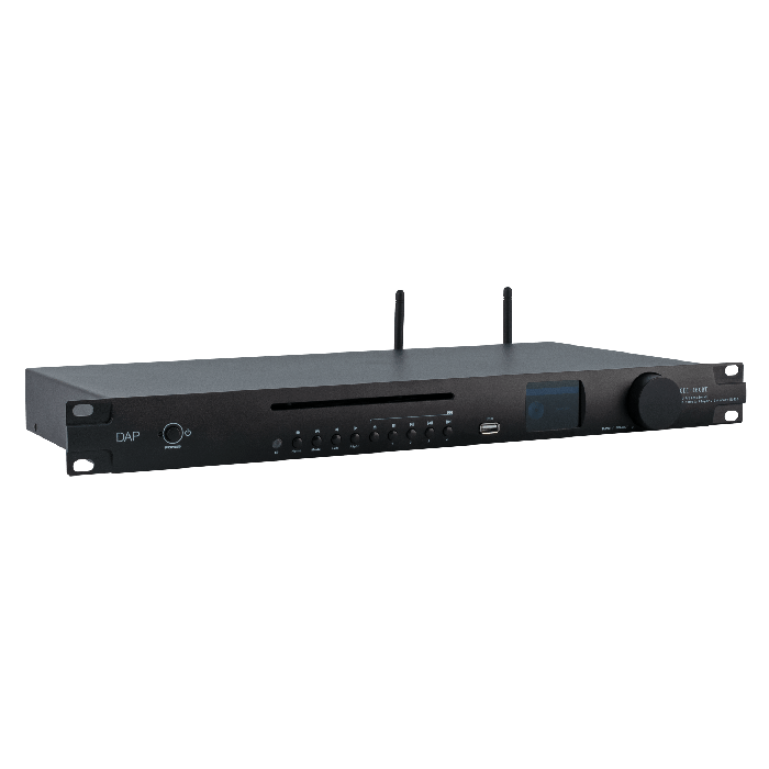 DAP CDI-160BT 1HE Medienplayer mit CD/USB-Spieler, Streaming, DAB+/Internet/FM-Radio und BT 5.0