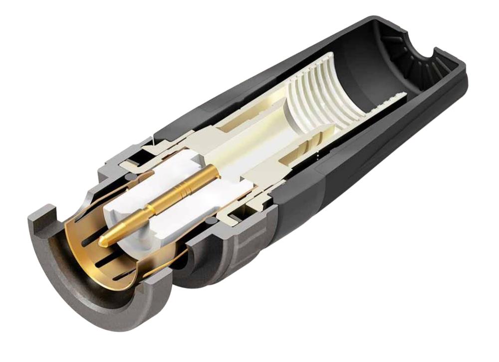 NEUTRIK NBNC75BWU13 rearTWIST HD BNC Stecker, 75 Ohm,