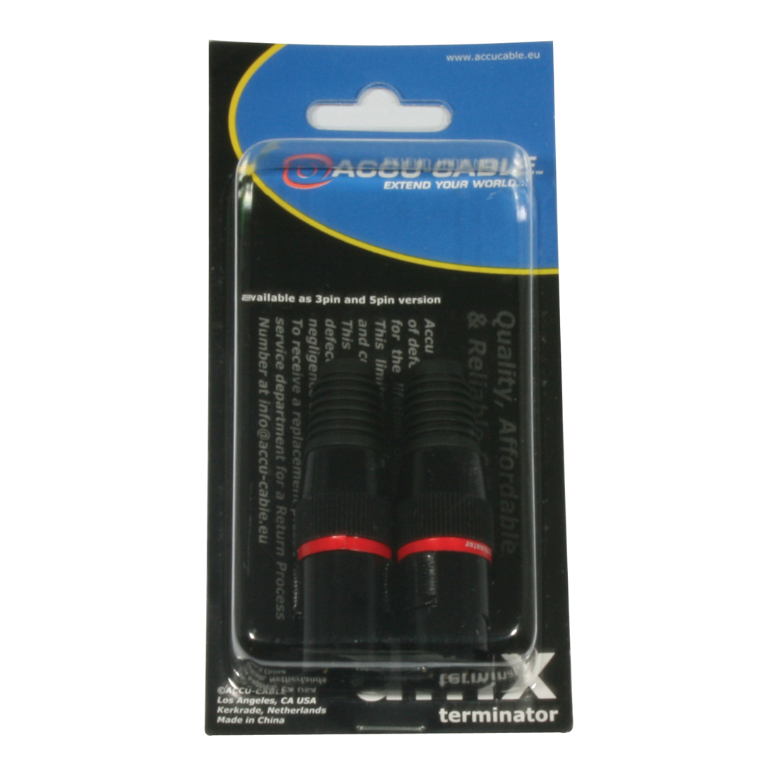 ACCU AC-DMXTERM-5/SET DMX terminator 5pin,SET 2 x Endstecker