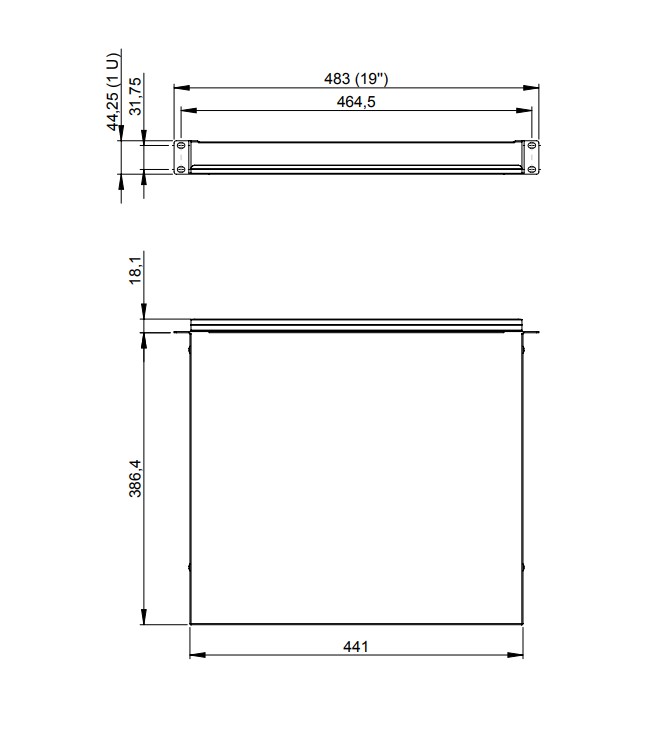 ADAM HALL 19" Parts 87401 E - Rackschublade 1 HE Stahl