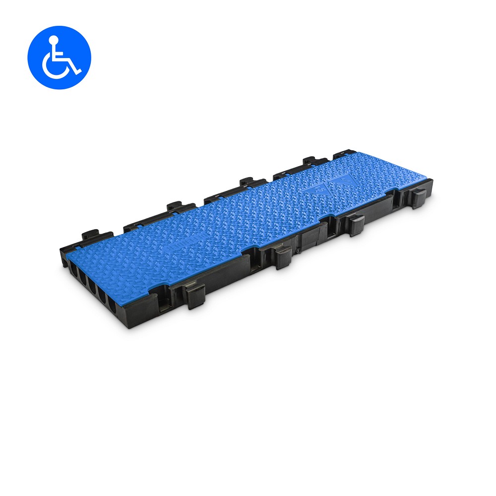 DEFENDER MIDI 5 2D BLU MID SECTION Modular system 5 channels | blue | middle section | wheelchair-accessible transition | height 5.4 cm
