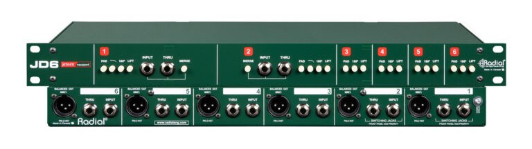 RADIAL JD6 Six-Channel Passive Rackmount Direct Box