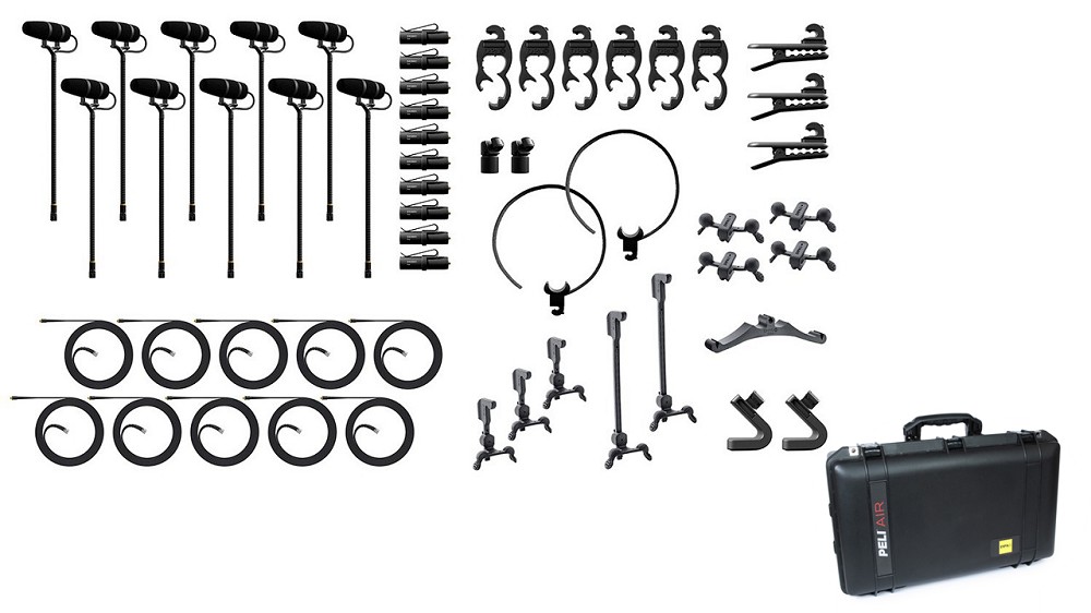 DPA KIT-4099-DP-10R - 4099 CORE+ Rock Touring Kit, 10 Mics and accessories, Extreme SPL