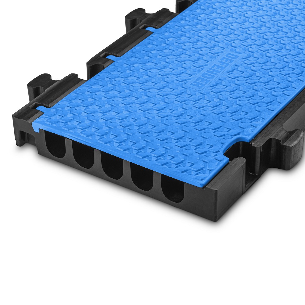 DEFENDER MIDI 5 2D BLU HALF MID SECTION Modular system 5 channels | blue | half middle section | wheelchair-accessible transition | height 5.4 cm
