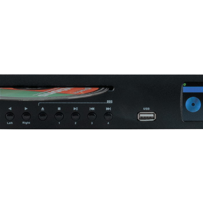DAP CDI-160BT 1HE Medienplayer mit CD/USB-Spieler, Streaming, DAB+/Internet/FM-Radio und BT 5.0