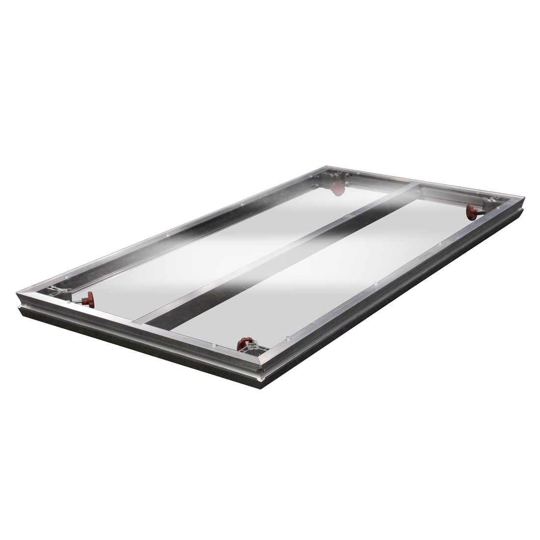 DURASTAGE 750 2x1m Plexi Bühnenpodest 200x100cm mit transparenter Oberfläche 750 kg/m², TÜV-geprüft (DIN 15921)