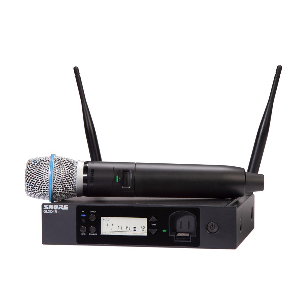SHURE GLXD24R+E/B87A-Z4 Funksystem zur Rackmontage mit BETA®87A Mikrofon