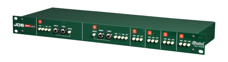 RADIAL JD6 Six-Channel Passive Rackmount Direct Box