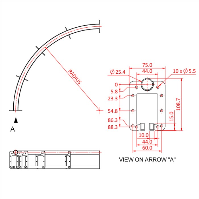 DOUGHTY T63730 Six Track 90° Curves 0.5m x 90°