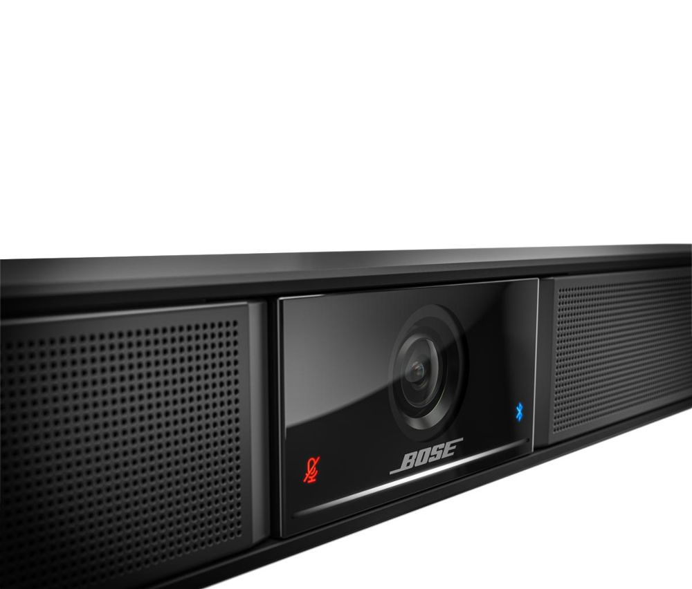 Bose VB1 Video Soundbar, 4K, Sichtfeld: 123°, 6x Richtmikrofon, 2x 20W Lautsprecher, WiFi, Bluetooth