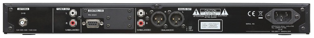 TASCAM CD-400UDAB CD/SD/USB/Bluetooth Player mit  BlueTooth, Receiver und DAB+/FM-Tuner