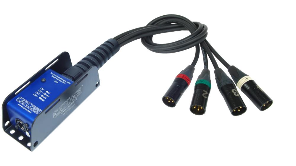 CATCORE SP-3M – Kabelauflösung Ethercon auf 4x XLR 3-pol male