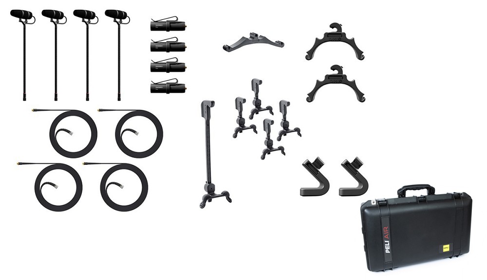 DPA KIT-4099-DP-4R 4099 CORE+ Rock Touring Kit, 4 Mics and accessories, Extreme SPL