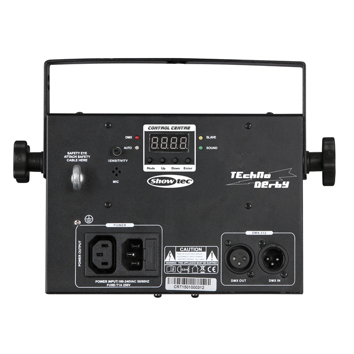 SHOWTEC Techno Derby 2-in-1 Light effect RGBW Intensive farbige Strahlen