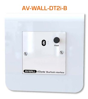 AUVITRAN AV-WALL-DT2i-B WHITE – Bluetooth zu Dante Wandinterface