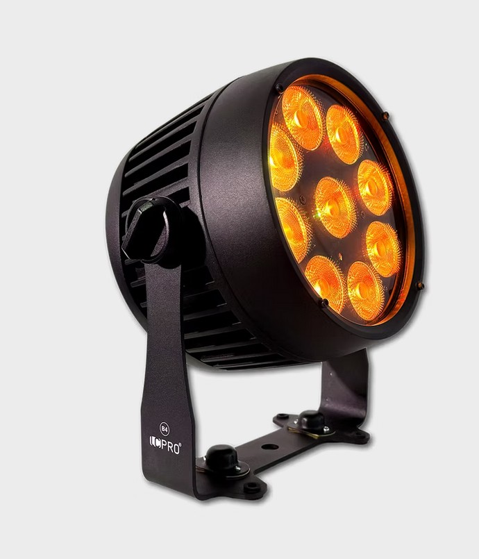 LCPRO® Show.LED B4, 9x12W RGBL, Akku, IP65, schwarz