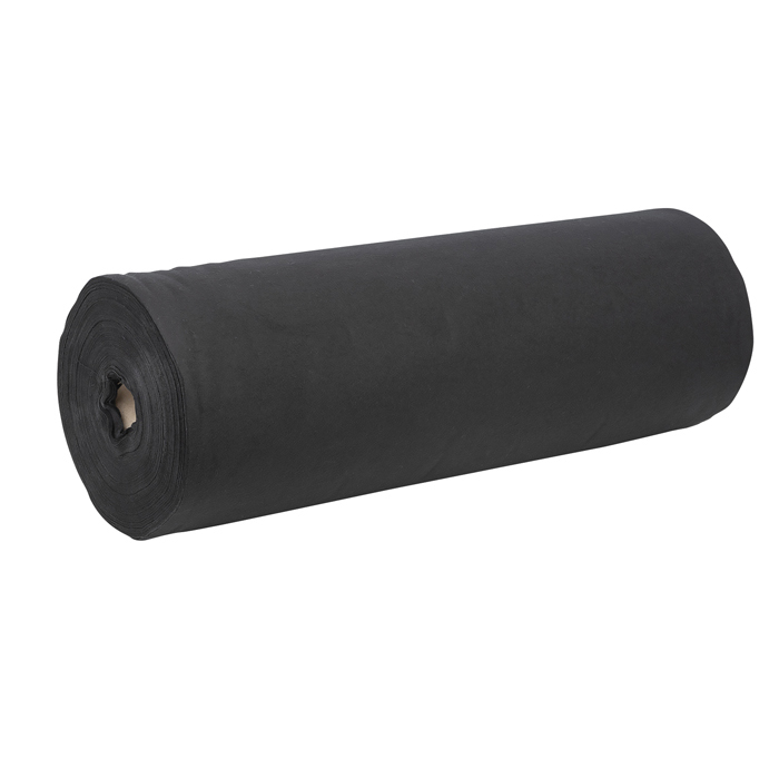WENTEX Deko molton 0,6(w) x 60(l)m, black Molton 160 g/m² Rolle