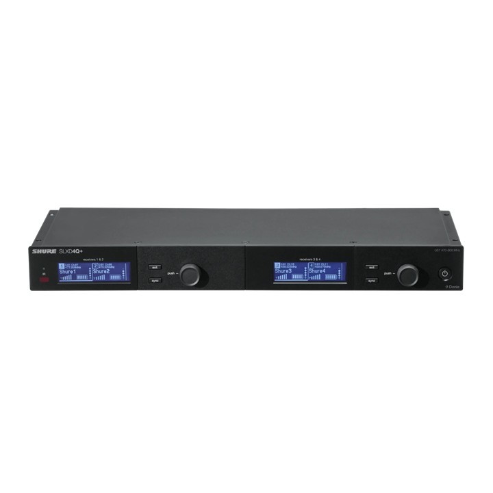 SHURE SLXD4QDAN+E=-G65 4-Kanal-Empfänger mit Dante-Audio