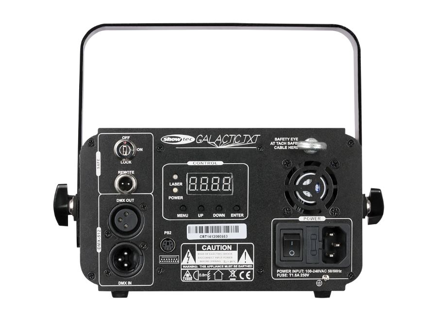 SHOWTEC Galactic TXT Text laser with DMX 300 mW RGB text laser