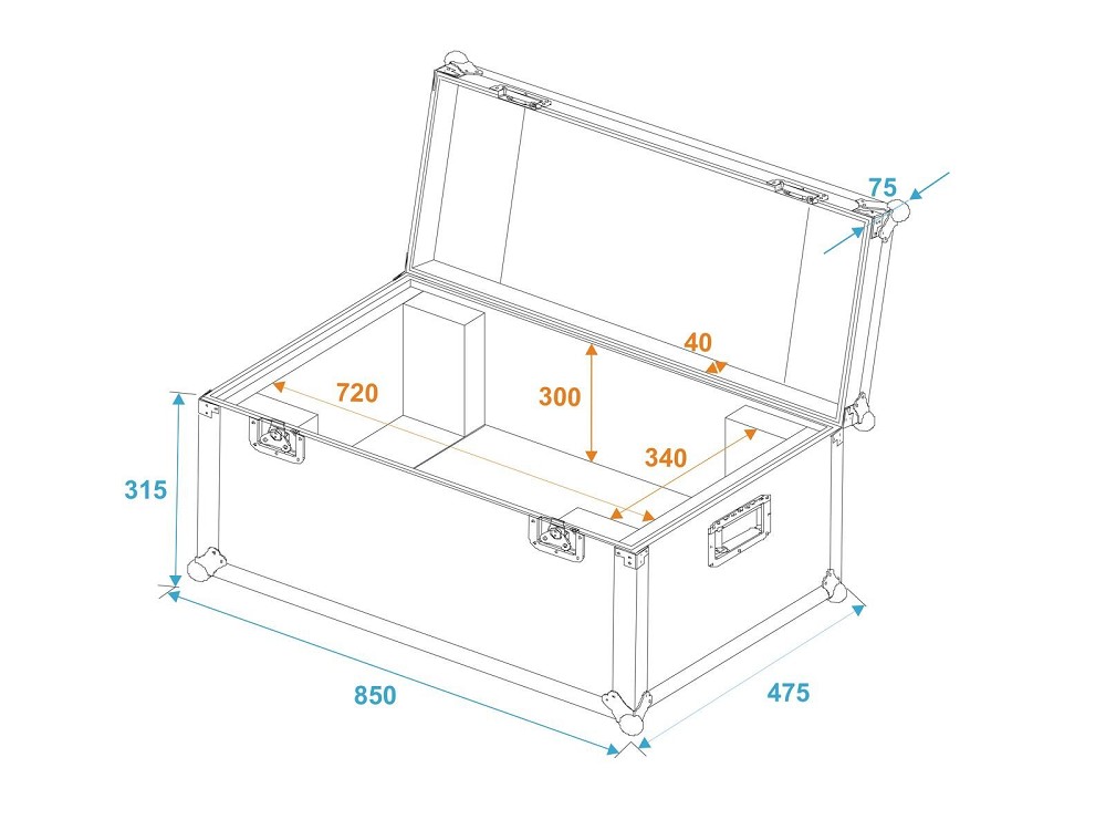 ROADINGER Flightcase ANTARI M-5/M-8/M-10
