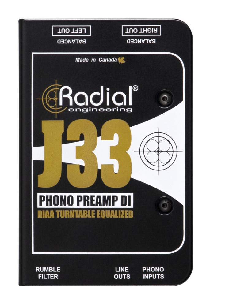 RADIAL J33 Active Turntable Phono Preamp & DI Box