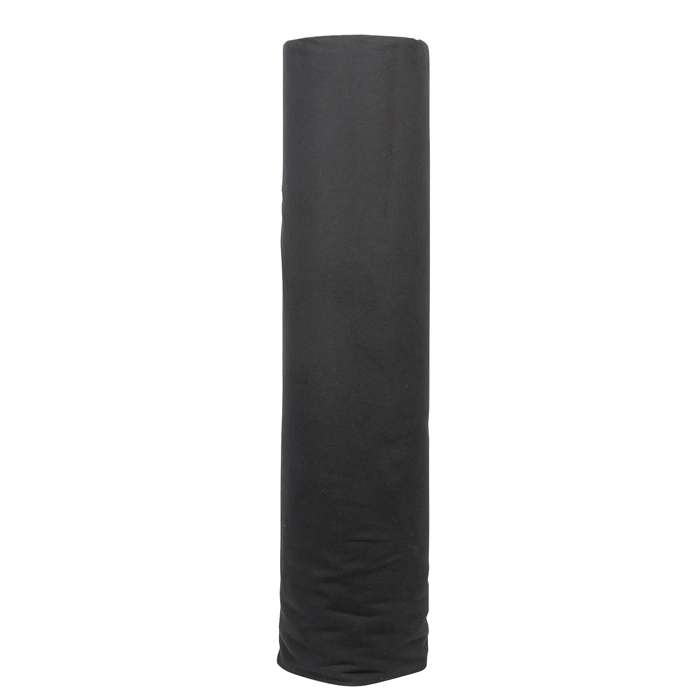 WENTEX Deko molton 0,8(w) x 60(l)m, black Molton 160 g/m² Rolle