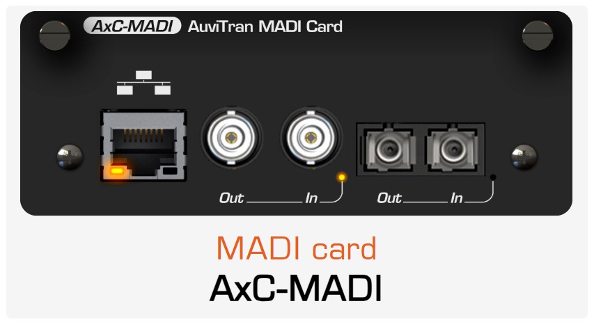 AUVITRAN AxC-MADI Interface-Karte, 64 In / 64 Out
