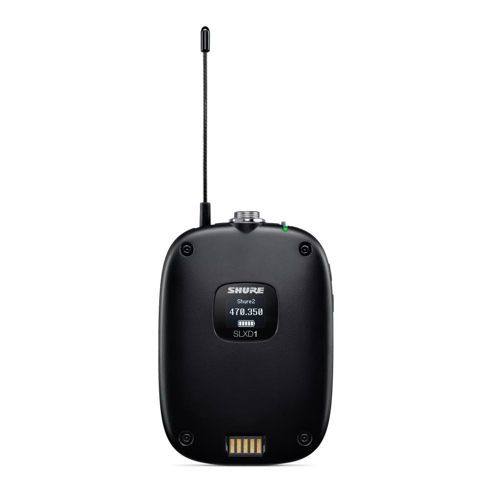 SHURE SLXD14E/85-G59 Drahtlossystem mit Taschensender und WL185 Lavaliermikrofon 470-514 MHz