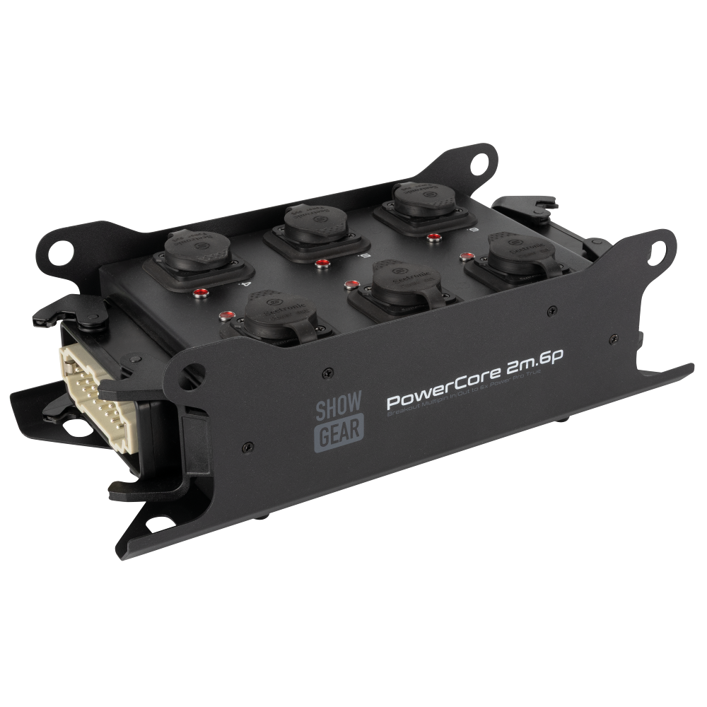 SHOWGEAR PowerCore 2m.6p Breakout Multipin H16 In/Out to 6x Breakout Multipin H16 Ein-/Ausgang auf 6x Power Pro True