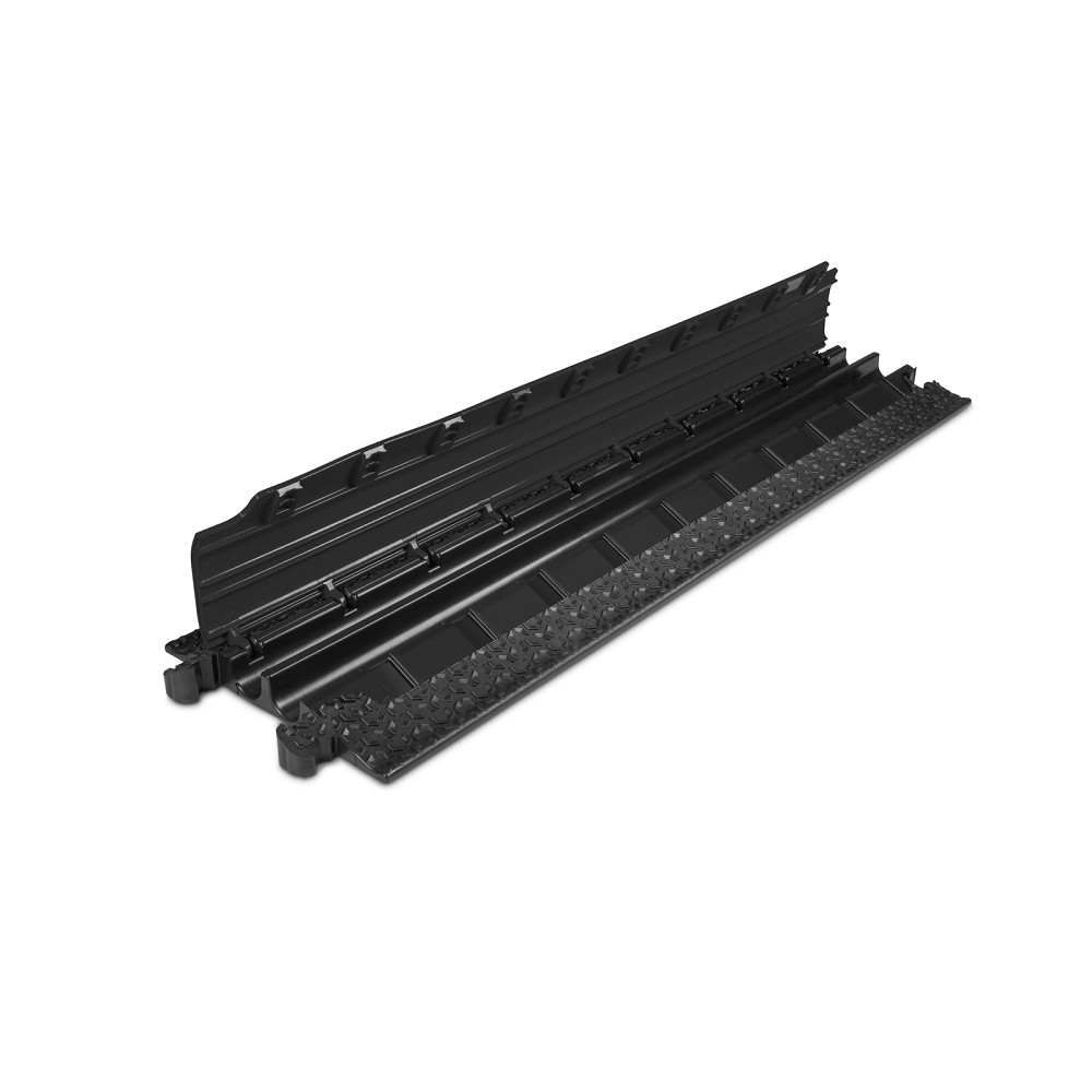 DEFENDER MICRO 2 BLK Cable Protector 2 channels | black | medium duty | height 4.5cm