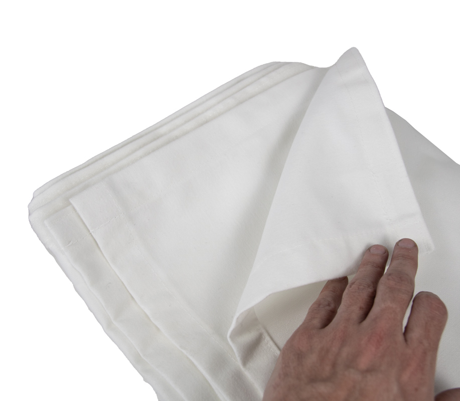 Podestverkleidung 4,80x0,70m weiß 350g/m² TCS