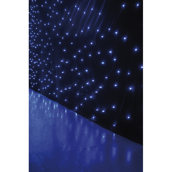 SHOWTEC Star Dream 6x4m, 192 LED White Stern Vorhang