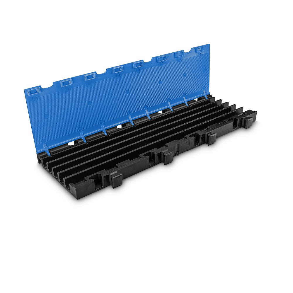 DEFENDER MIDI 5 2D BLU MID SECTION Modular system 5 channels | blue | middle section | wheelchair-accessible transition | height 5.4 cm