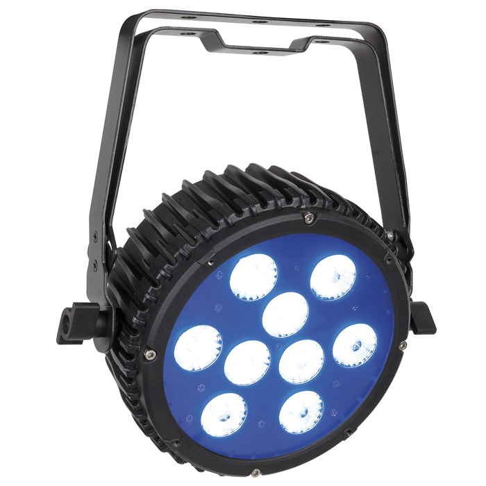 SHOWTEC Power Spot 9 Q5 9x 10 W RGBWA-LED-Spot lüfterlos,