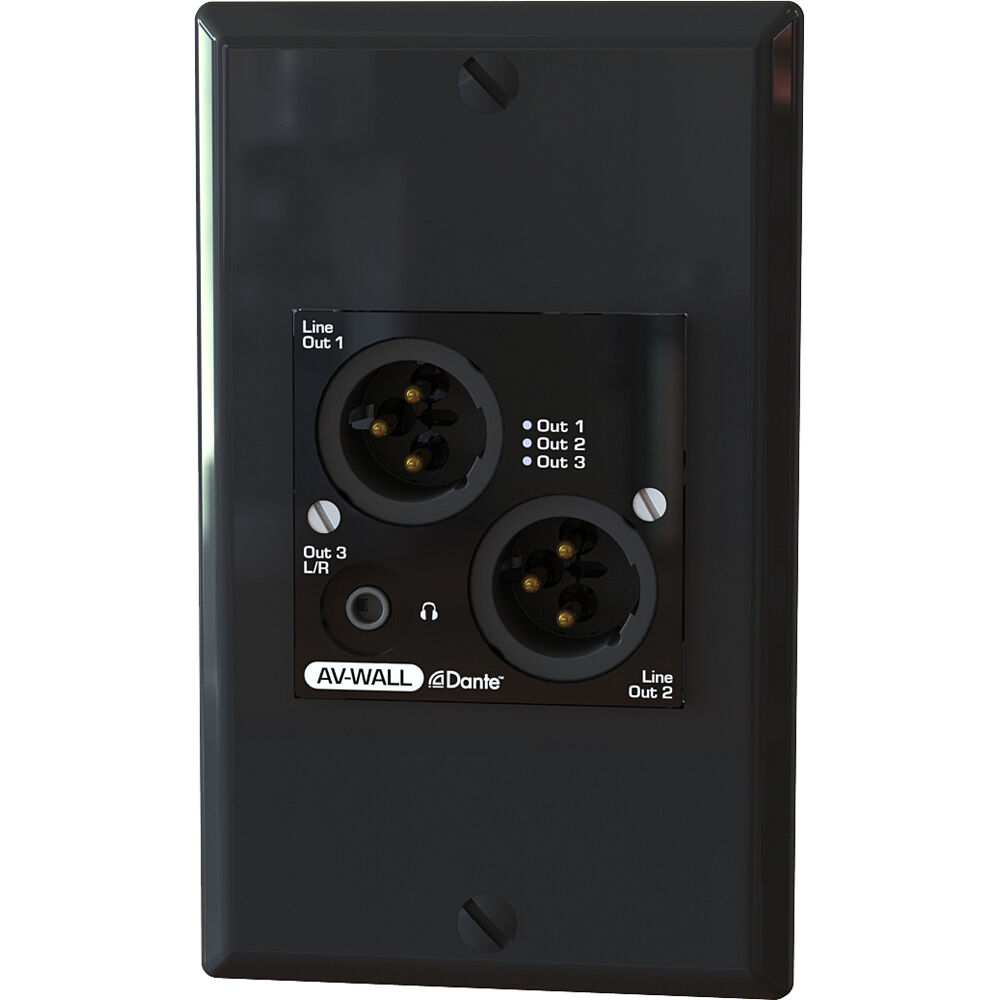 AUVITRAN AV-WALL-WP-EB BLACK – Schwarze Wandblende
