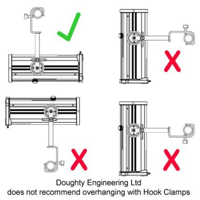 DOUGHTY T21100 HOOK CLAMP UNIVERSAL 20-51mm silber