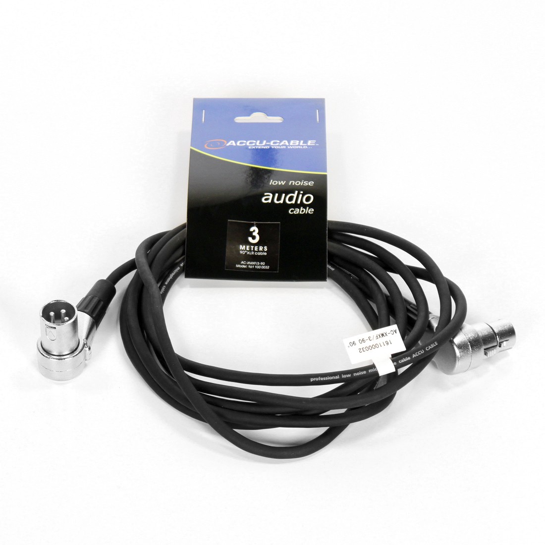 ACCU AC-XMXF/1,5-90 90° XLR 1,5m Winkel Stecker Mikrofon Kabel