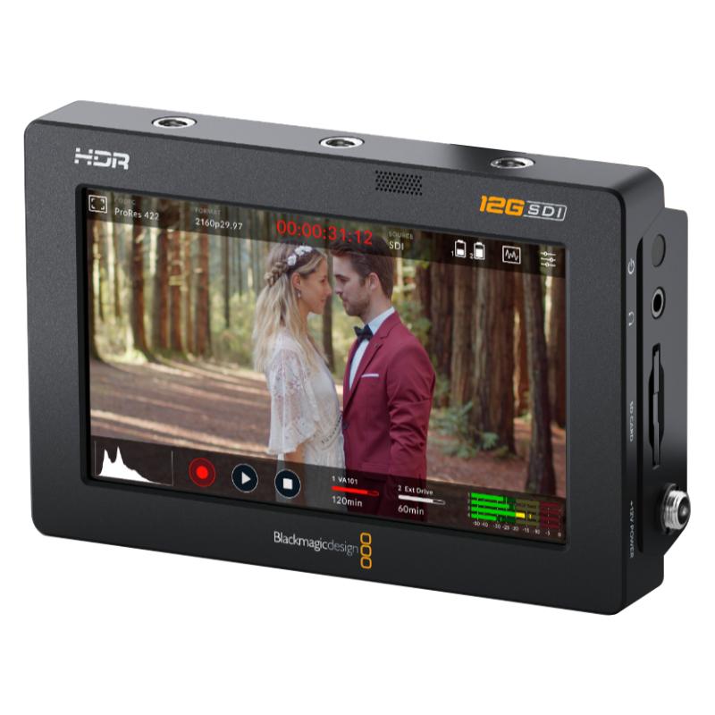BLACKMAGIC DESIGN Video Assist 5" 12G HDR Professioneller 5"-HDR-Monitor und Recorder mit 12G-SDI und HDMI