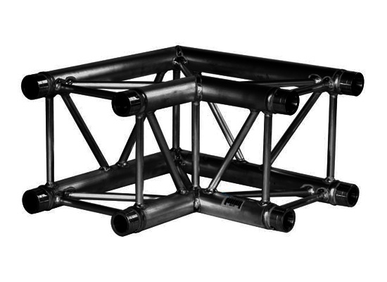 PROLYTE PC-H30V-C003-RAL9005 SQUARE 30 2-WAY CORNER 90DGR 48x3, schwarz ...