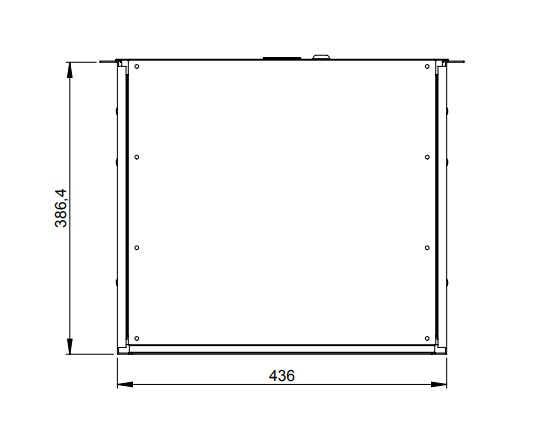 ADAM HALL 19" Parts 87406 STANDARD - 19" 6HE Rackschublade mit Schloss | Stahl