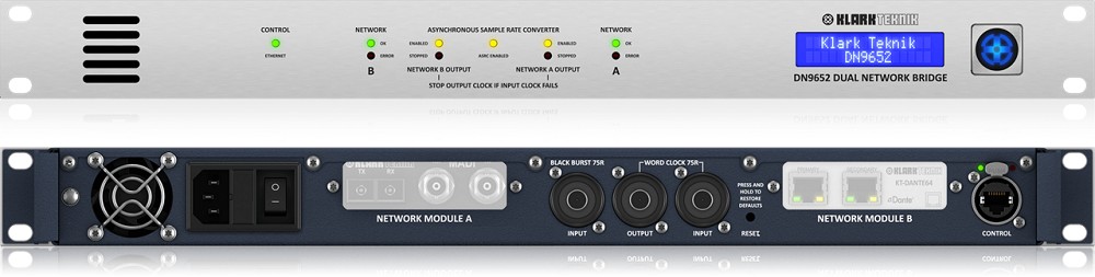 KLARK TEKNIK DN9652 Dual Network Bridge Format Converter