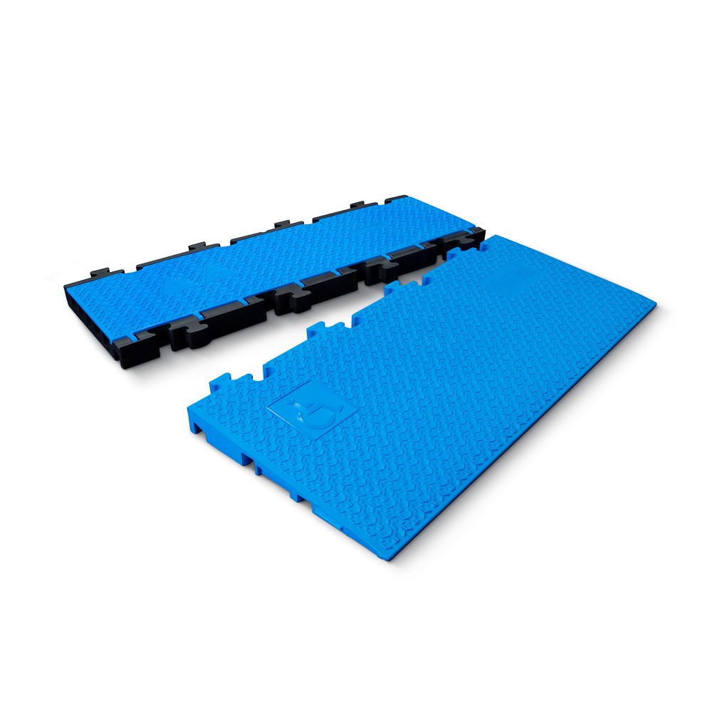 DEFENDER MIDI 5 2D SET BLU Modular system 5 channels | SET blue | wheelchair-accessible transition | height 5.4 cm