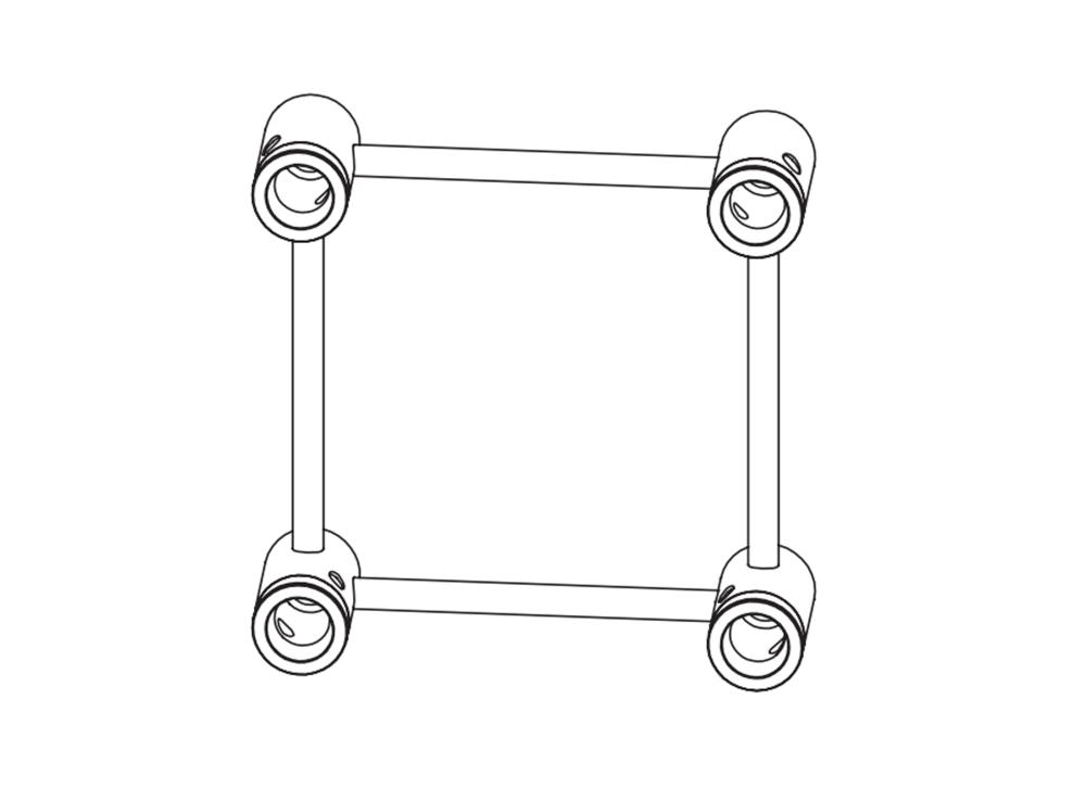 PROLYTE PC-BOX-30V-ATT-RAL9005 Cornerblock Erweiterung, 75mm, SCHWARZ, passend für H/X30V Cornerblock, OHNE SCHRAUBEN