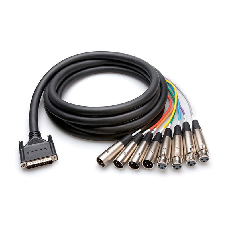 AUVITRAN AxP-DSX4F4M-D Cable with DB-25 4x male XLR and 4x female XLR AxC-DS32io or AVDT-BOB-AS8io