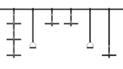 GLOBAL TRUSS F31M050-B F31 Modular Extension 50cm stage black, schwarz