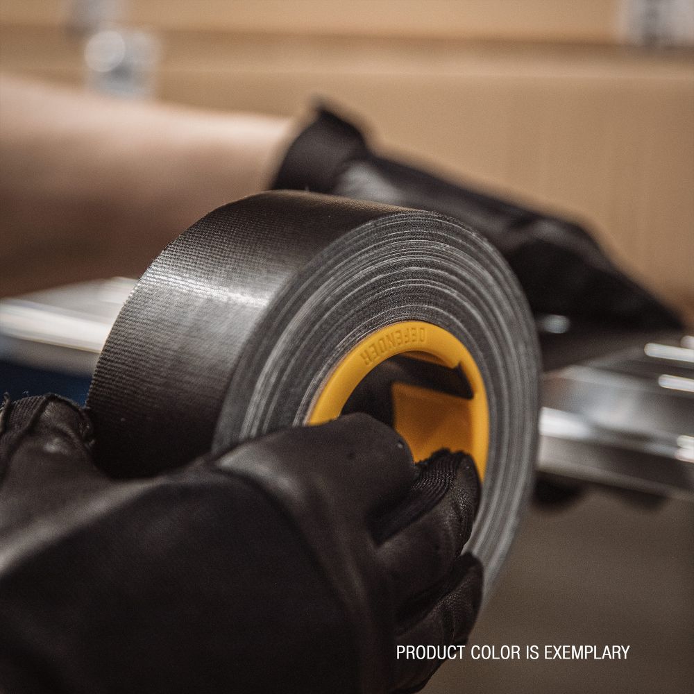 DEFENDER EXA-TAPE B 50 BULK - Premium Gewebeklebeband Bulk, schwarz