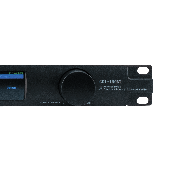DAP CDI-160BT 1HE Medienplayer mit CD/USB-Spieler, Streaming, DAB+/Internet/FM-Radio und BT 5.0